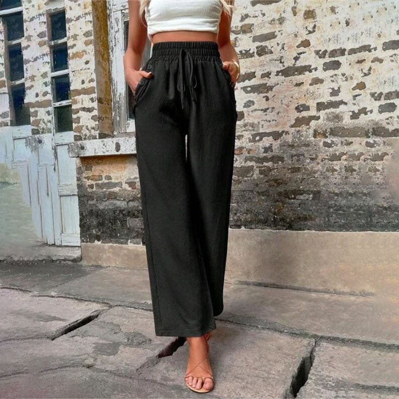 Pantalons Uni Couleur Décontractés