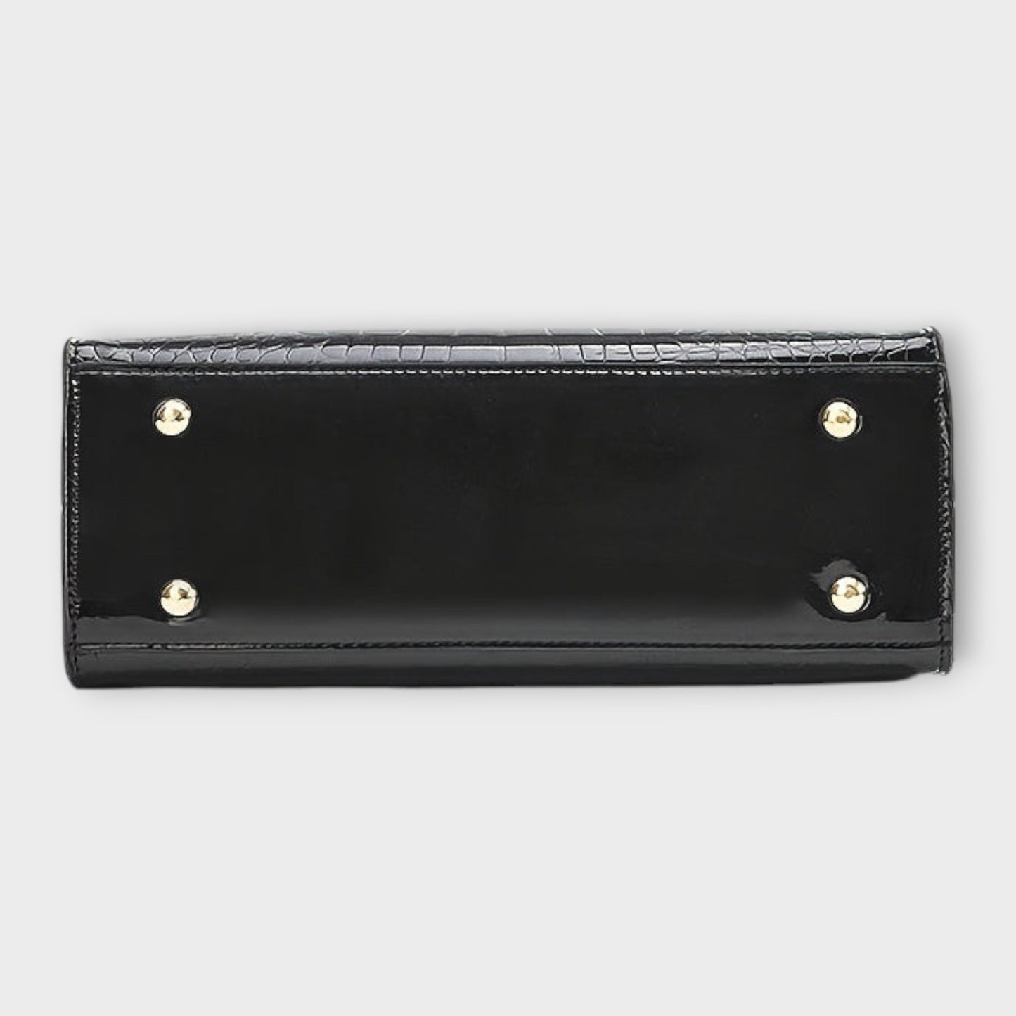 Aurellia - Sac à Main en PU Brillant avec Motif Crocodile, Design Élégant et Spacieux pour Chaque Occasion