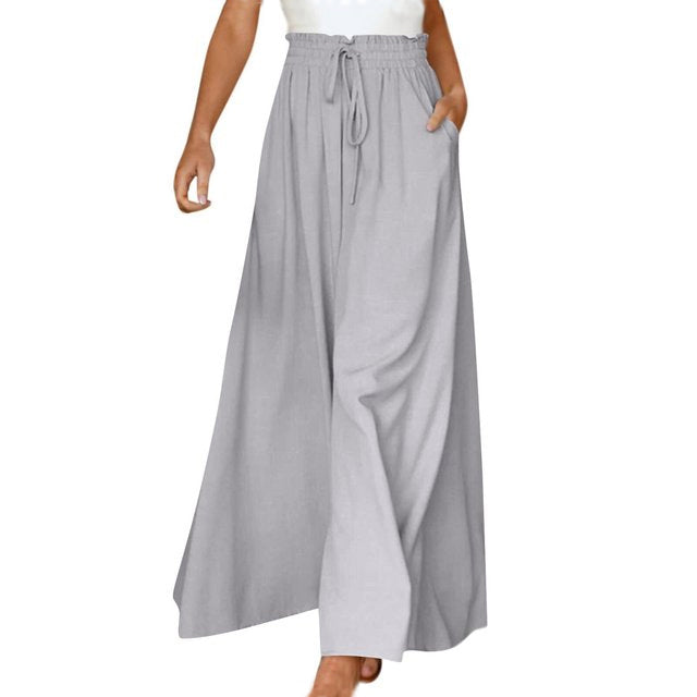Pantalons Casual Avec Jambes Larges
