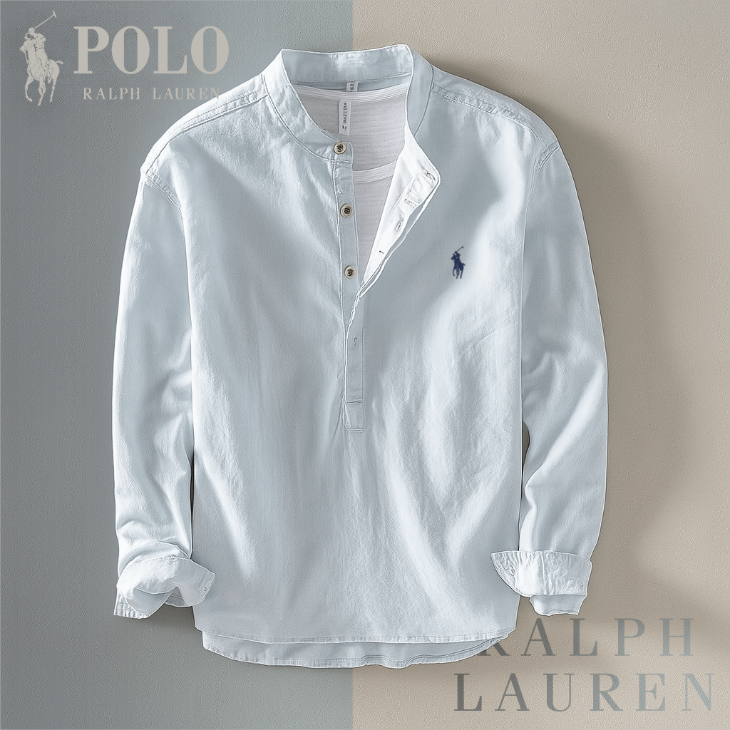Chemise col montant – Coupe décontractée