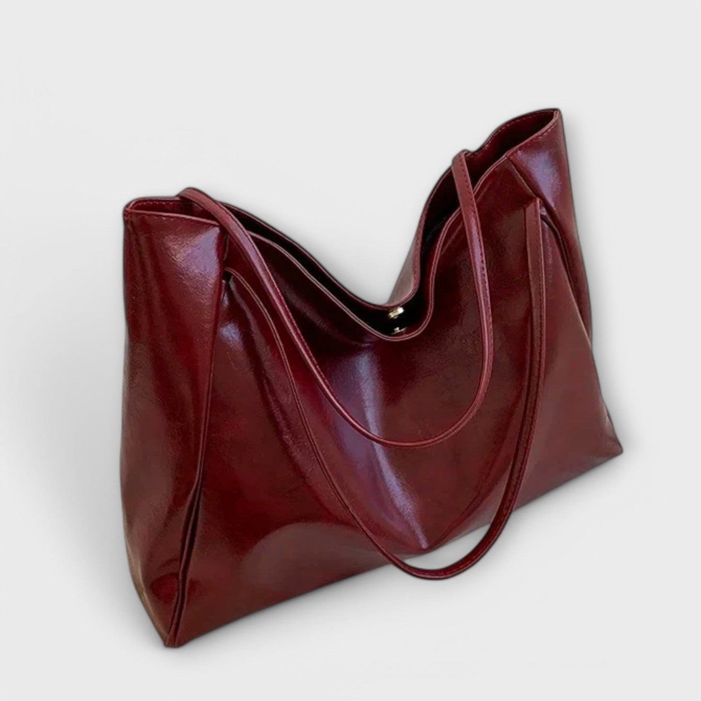 Sac fourre-tout en cuir vegan inspiré vintage Aurellia Blair pour l'école ou le travail, adapté pour ordinateur portable et essentiels