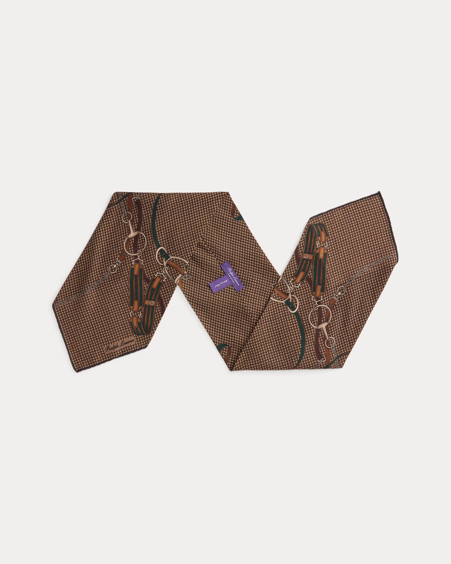 Foulard équestre en cachemire et soie