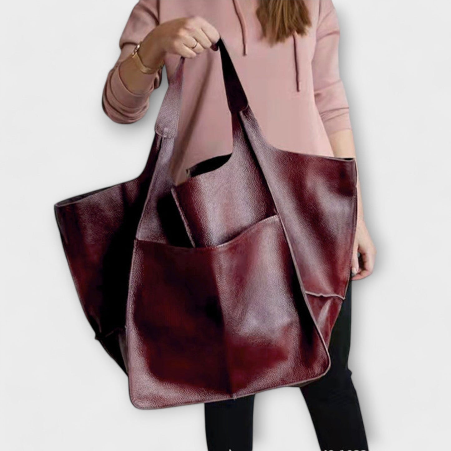Sac de week-end oversized Aurellia, cuir PU, tote de voyage polyvalent