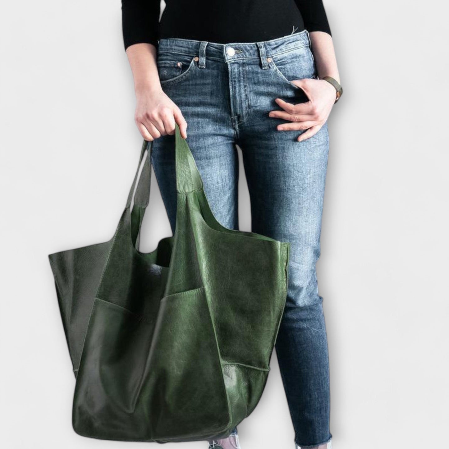 Sac de week-end oversized Aurellia, cuir PU, tote de voyage polyvalent