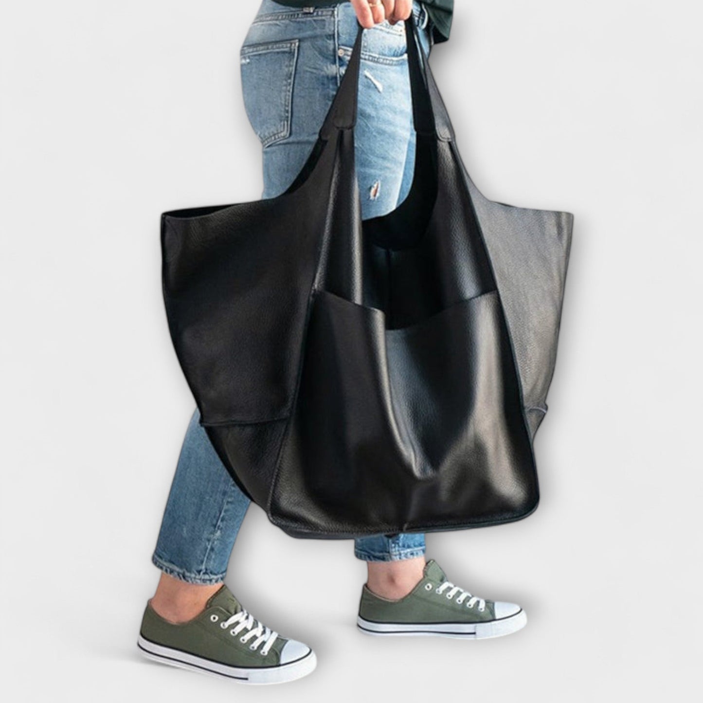 Sac de week-end oversized Aurellia, cuir PU, tote de voyage polyvalent