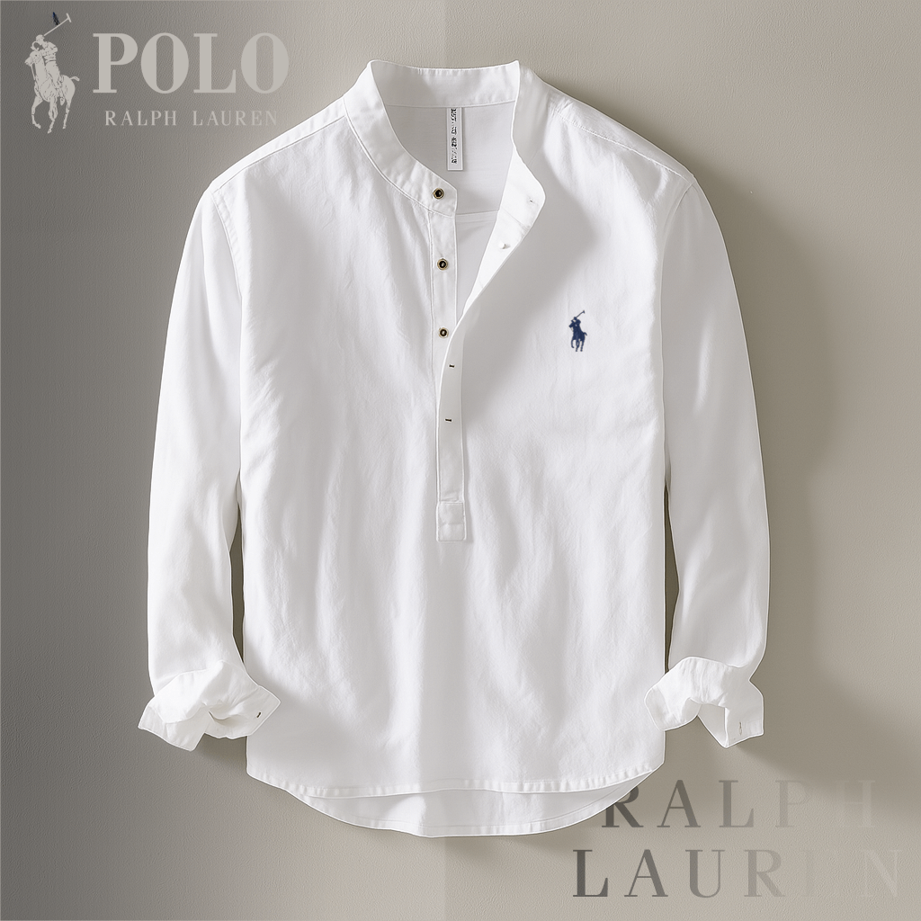 Chemise col montant – Coupe décontractée