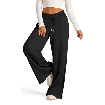 Pantalons Casual en Couleur Unie