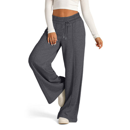 Pantalons Casual en Couleur Unie