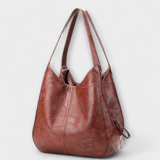 Sac en cuir vintage Aurellia - Design spacieux et élégant pour un usage quotidien