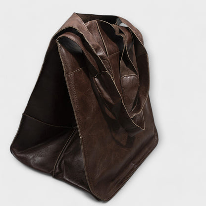 Sac de week-end oversized Aurellia, cuir PU, tote de voyage polyvalent