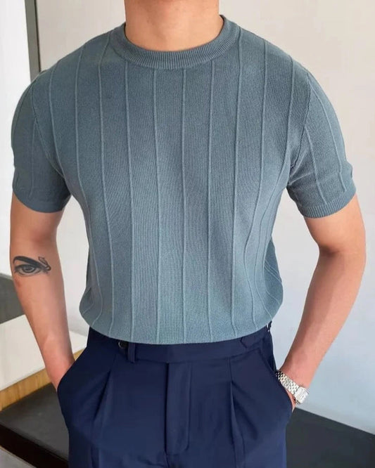T-Shirt à Côtes Milano