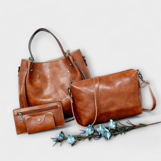 Aurellia - Ensemble de 4 Sacs Vintage Élégants pour Usage Quotidien