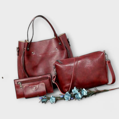 Aurellia - Ensemble de 4 Sacs Vintage Élégants pour Usage Quotidien