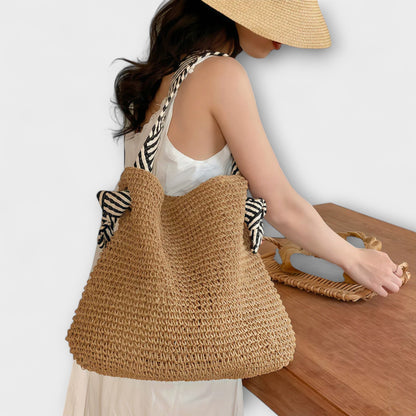 Suzu - Sac fourre-tout Boho Sierra, tissé à la main, sangles confortables, fermeture magnétique sécurisée, capacité polyvalente
