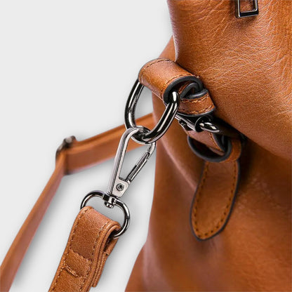Sac à bandoulière en cuir suisse Aurellia - Élégant et Durable, Femme, Résistant aux Rayures, Résistant aux Taches, Déperlant, Sangle Ajustable