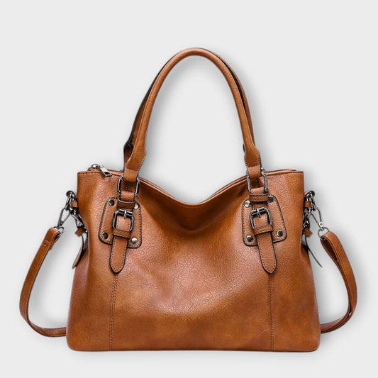 Aurellia Sac à Bandoulière en Cuir Suisse - Élégant et Résistant, Femme, Antirayures, Antitaches, Hydrofuge, Sangle Réglable