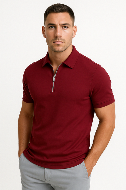 Lucente™ | Polo à Col Zippé