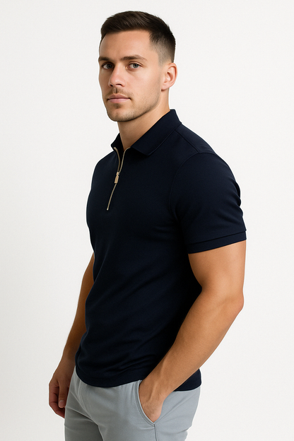 Lucente™ | Polo à Col Zippé