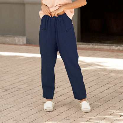 Pantalons Casual Avec Taille Élastique