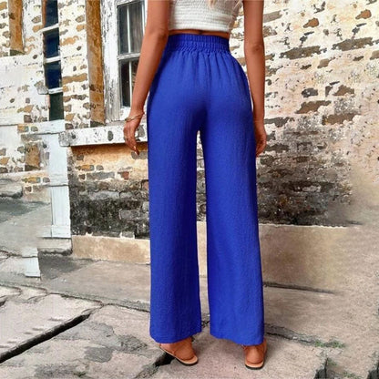 Pantalons Uni Couleur Décontractés