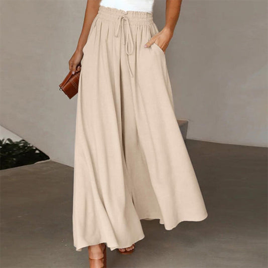 Pantalons Casual Avec Jambes Larges