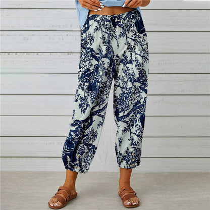 【Coton et Lin】Pantalons Vintage Imprimés