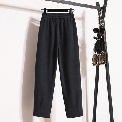 Pantalons Chauds de Couleur Unie