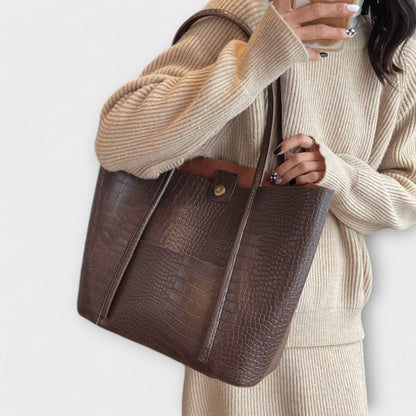 Sac à bandoulière vintage RL en simili cuir - Élégant et fonctionnel pour un usage quotidien