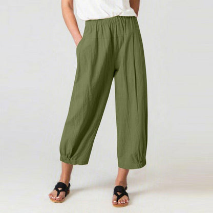 Pantalons Harem à Taille Haute