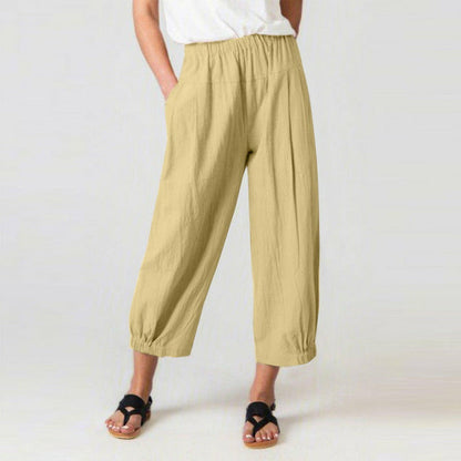 Pantalons Harem à Taille Haute