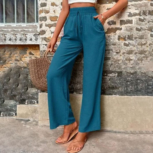 Pantalons Uni Couleur Décontractés