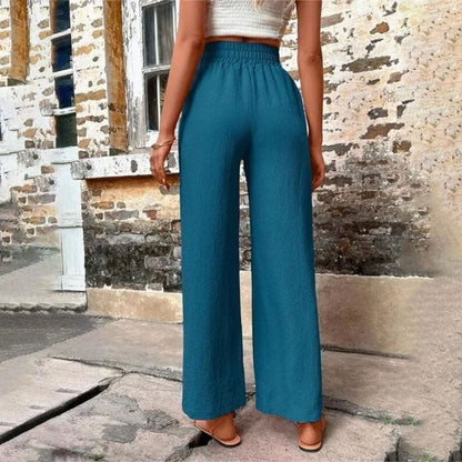 Pantalons Uni Couleur Décontractés