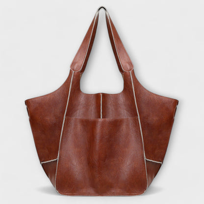 Sac de week-end oversized Aurellia, cuir PU, tote de voyage polyvalent