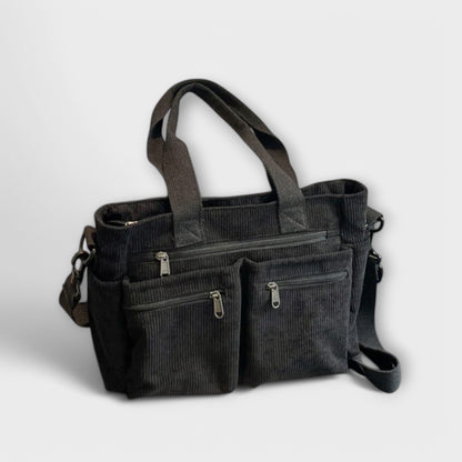 Sac à épaule Aurellia - Matériau en corde léger et résistant à l'eau, grand compartiment zippé, idéal pour le travail ou les voyages