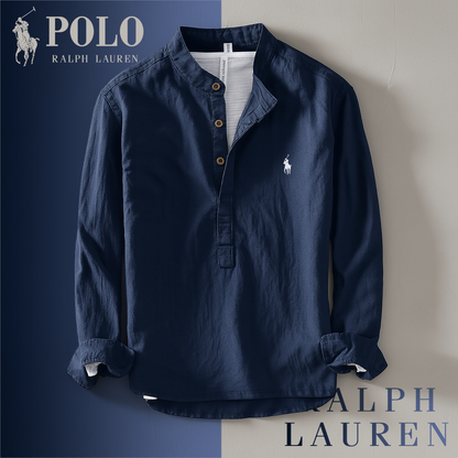 Chemise col montant – Coupe décontractée