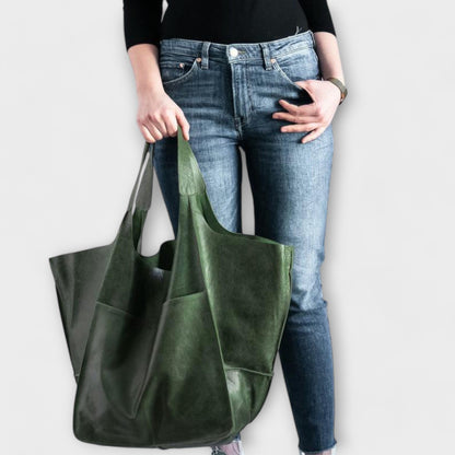 Sac de week-end oversized Aurellia, cuir PU, tote de voyage polyvalent